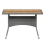 Garden dining set 5 pieces synthetic rattan gray acacia wood by , Garden sets - Ref: Foro24-3058357, Price: 529,67 €, Discoun...