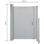 Einziehbare Seitenmarkise für Terrasse 100x300 cm grau von vidaXL, Sonnenschirme - Ref: Foro24-45186, Preis: 82,13 €, Rabatt: %
