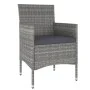 Garden dining set 5 pieces synthetic rattan gray tempered glass by , Garden sets - Ref: Foro24-3058329, Price: 261,76 €, Disc...