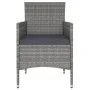 Garden dining set 5 pieces synthetic rattan gray tempered glass by , Garden sets - Ref: Foro24-3058329, Price: 261,76 €, Disc...