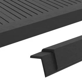 5 units of black WPC angular moldings 170 cm by vidaXL, Floors and carpets - Ref: Foro24-45020, Price: 53,05 €, Discount: %
