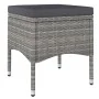 Garden table and chairs 5 pcs PE rattan and gray tempered glass by , Garden sets - Ref: Foro24-3058395, Price: 254,60 €, Disc...