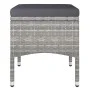 Garden table and chairs 5 pcs PE rattan and gray tempered glass by , Garden sets - Ref: Foro24-3058395, Price: 254,60 €, Disc...