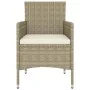 5-teiliges Gartenmöbel-Set aus synthetischem Rattan in Beige von , Gartensets - Ref: Foro24-3058470, Preis: 247,47 €, Rabatt: %