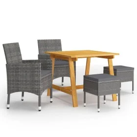 Gray 5-Piece Garden Dining Set by , Garden sets - Ref: Foro24-3068692, Price: 244,31 €, Discount: %