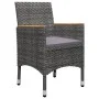 Juego de comedor de jardín de 5 piezas gris de , Conjuntos de jardín - Ref: Foro24-3068748, Precio: 357,08 €, Descuento: %