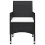 Juego de comedor de jardín de 5 piezas negro de , Conjuntos de jardín - Ref: Foro24-3068743, Precio: 344,81 €, Descuento: %