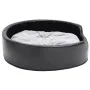 Plush and synthetic leather dog bed black gray 79x70x19 cm by , Beds for dogs - Ref: Foro24-171254, Price: 56,51 €, Discount: %