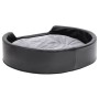 Hundebett aus Plüsch und Kunstleder, schwarzgrau, 79 x 70 x 19 cm von , Betten für Hunde - Ref: Foro24-171254, Preis: 57,87 €...