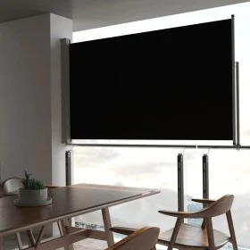 Retractable side awning for patio 140x300 cm in black. by vidaXL, Umbrellas - Ref: Foro24-45190, Price: 58,15 €, Discount: %