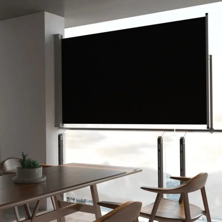 Einziehbare Seitenmarkise für Terrasse 140x300 cm schwarz von vidaXL, Sonnenschirme - Ref: Foro24-45190, Preis: 58,82 €, Raba...