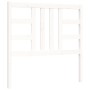 White solid wood bed frame with headboard 100x200 cm by , Beds and slatted bases - Ref: Foro24-3193912, Price: 111,77 €, Disc...