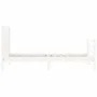 White solid wood bed frame with headboard 100x200 cm by , Beds and slatted bases - Ref: Foro24-3194627, Price: 128,72 €, Disc...