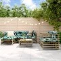 Garden furniture set 7 pieces impregnated pine wood by , Garden sets - Ref: Foro24-3186241, Price: 436,28 €, Discount: %