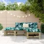 Garden furniture set 4 pieces impregnated pine wood by , Garden sets - Ref: Foro24-3186507, Price: 226,56 €, Discount: %