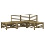 Garden furniture set 4 pieces impregnated pine wood by , Garden sets - Ref: Foro24-3186507, Price: 229,71 €, Discount: %