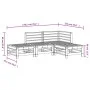 Garden furniture set 4 pieces impregnated pine wood by , Garden sets - Ref: Foro24-3186507, Price: 226,56 €, Discount: %