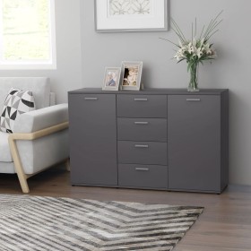 Aparador de madera contrachapada gris 120x35,5x75 cm de , Aparadores - Ref: Foro24-801330, Precio: 167,25 €, Descuento: %