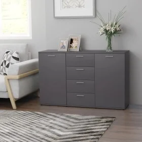 Graues Sperrholz-Sideboard 120x35,5x75 cm von , Sideboards - Ref: Foro24-801330, Preis: 164,08 €, Rabatt: %