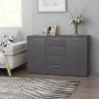 Aparador de madera contrachapada gris 120x35,5x75 cm de , Aparadores - Ref: Foro24-801330, Precio: 164,05 €, Descuento: %