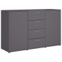 Gray plywood sideboard 120x35.5x75 cm by , Sideboards - Ref: Foro24-801330, Price: 145,79 €, Discount: %
