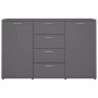 Gray plywood sideboard 120x35.5x75 cm by , Sideboards - Ref: Foro24-801330, Price: 145,79 €, Discount: %