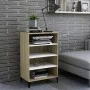 Sideboard aus weißem Sperrholz und Sonoma-Eiche, 57 x 35 x 90 cm von , Sideboards - Ref: Foro24-806135, Preis: 60,49 €, Rabat...
