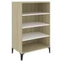 Sideboard aus weißem Sperrholz und Sonoma-Eiche, 57 x 35 x 90 cm von , Sideboards - Ref: Foro24-806135, Preis: 60,49 €, Rabat...