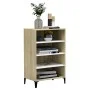 Sideboard aus weißem Sperrholz und Sonoma-Eiche, 57 x 35 x 90 cm von , Sideboards - Ref: Foro24-806135, Preis: 60,49 €, Rabat...