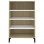 Sideboard aus weißem Sperrholz und Sonoma-Eiche, 57 x 35 x 90 cm von , Sideboards - Ref: Foro24-806135, Preis: 60,49 €, Rabat...