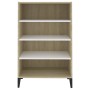 Sideboard aus weißem Sperrholz und Sonoma-Eiche, 57 x 35 x 90 cm von , Sideboards - Ref: Foro24-806135, Preis: 61,19 €, Rabat...
