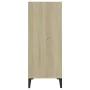 Sideboard aus weißem Sperrholz und Sonoma-Eiche, 57 x 35 x 90 cm von , Sideboards - Ref: Foro24-806135, Preis: 60,49 €, Rabat...