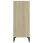 Sideboard aus weißem Sperrholz und Sonoma-Eiche, 57 x 35 x 90 cm von , Sideboards - Ref: Foro24-806135, Preis: 61,19 €, Rabat...