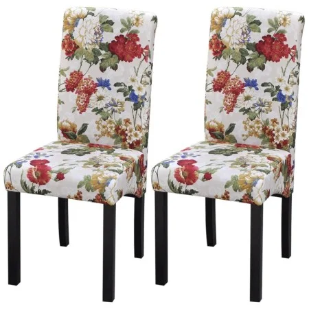Dining chairs 2 units multicolored fabric by , dining chairs - Ref: Foro24-242398, Price: 165,43 €, Discount: %