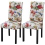 Dining chairs 2 units multicolored fabric by , dining chairs - Ref: Foro24-242398, Price: 179,37 €, Discount: %