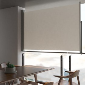 Retractable side awning for patio 160x300 cm cream by vidaXL, Umbrellas - Ref: Foro24-45194, Price: 68,34 €, Discount: %