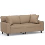 2-Sitzer-Sofa mit Cappuccino-Kunstlederkissen 140 cm von , Sofas - Ref: Foro24-3200870, Preis: 289,87 €, Rabatt: %