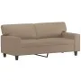 2-seater sofa with cappuccino synthetic leather cushions 140 cm by , Sofas - Ref: Foro24-3200870, Price: 282,31 €, Discount: %