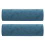 3-seater sofa with blue velvet cushions 180 cm by , Sofas - Ref: Foro24-3200900, Price: 334,35 €, Discount: %