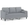 3-seater sofa with light gray fabric cushions 180 cm by , Sofas - Ref: Foro24-3200853, Price: 286,94 €, Discount: %