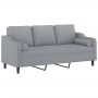 3-Sitzer-Sofa mit hellgrauen Stoffkissen 180 cm von , Sofas - Ref: Foro24-3200853, Preis: 285,62 €, Rabatt: %