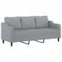 3-seater sofa with light gray fabric cushions 180 cm by , Sofas - Ref: Foro24-3200853, Price: 286,94 €, Discount: %