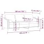 3-seater sofa with light gray fabric cushions 180 cm by , Sofas - Ref: Foro24-3200853, Price: 286,94 €, Discount: %