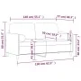 2-seater sofa with red velvet cushions 140 cm by , Sofas - Ref: Foro24-3200885, Price: 240,41 €, Discount: %