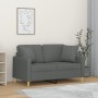 2-seater sofa with dark gray fabric cushions 120 cm by , Sofas - Ref: Foro24-3200902, Price: 242,52 €, Discount: %