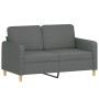 2-seater sofa with dark gray fabric cushions 120 cm by , Sofas - Ref: Foro24-3200902, Price: 242,52 €, Discount: %