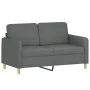 2-seater sofa with dark gray fabric cushions 120 cm by , Sofas - Ref: Foro24-3200902, Price: 238,30 €, Discount: %