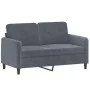 2-seater sofa with dark gray velvet cushions 120 cm by , Sofas - Ref: Foro24-3200872, Price: 219,95 €, Discount: %