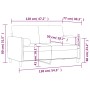 2-Sitzer-Sofa mit dunkelgrauen Samtkissen 120 cm von , Sofas - Ref: Foro24-3200872, Preis: 215,95 €, Rabatt: %