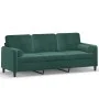 3-seater sofa with dark green velvet cushions 180 cm by , Sofas - Ref: Foro24-3200893, Price: 332,99 €, Discount: %
